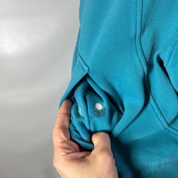 Lululemon M/L Scuba Oversized Funnel Neck Half-Zip Oceanic Blue *Flaw - Picture 10 of 14
